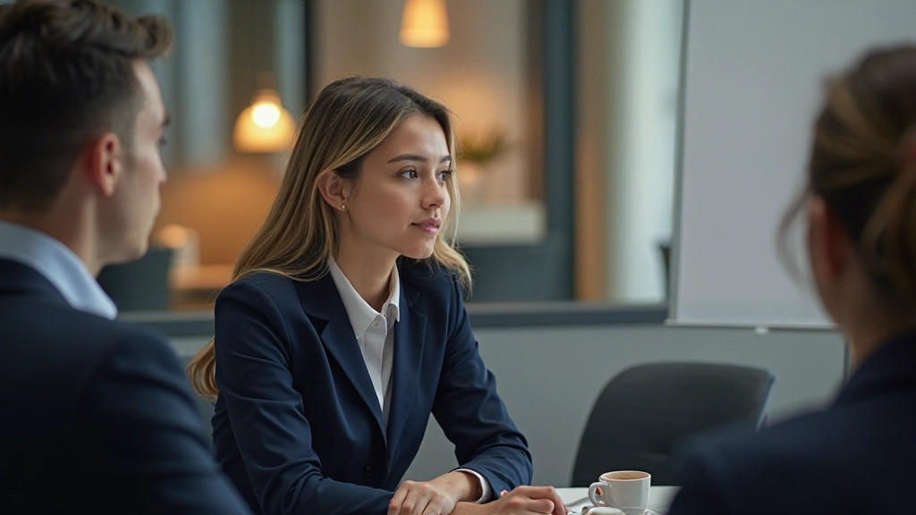 Профессиональная деловая встреча с обсуждением стратегии