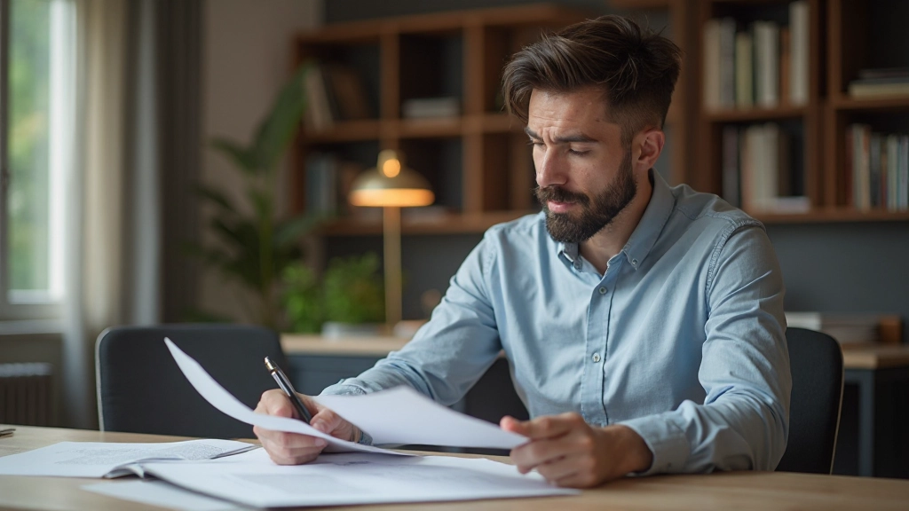 Профессионал изучает материалы по развитию навыков в современной среде